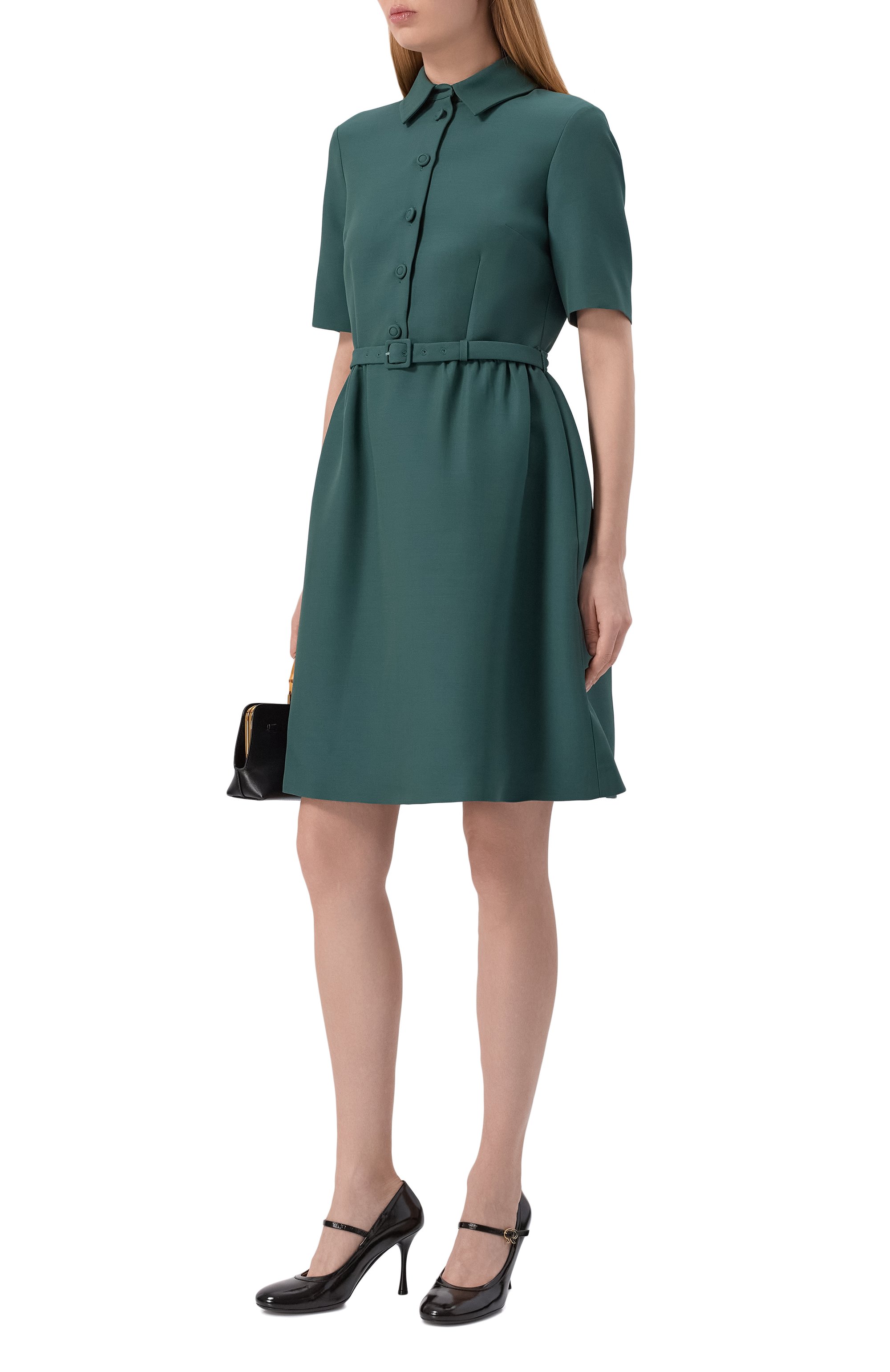 Шерстяное платье DICE KAYEK, арт. FW25R218 BNT GREEN, фото 2