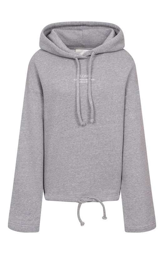 Хлопковое худи Closed C95758-47M-PR Серый C95758-47M-PR