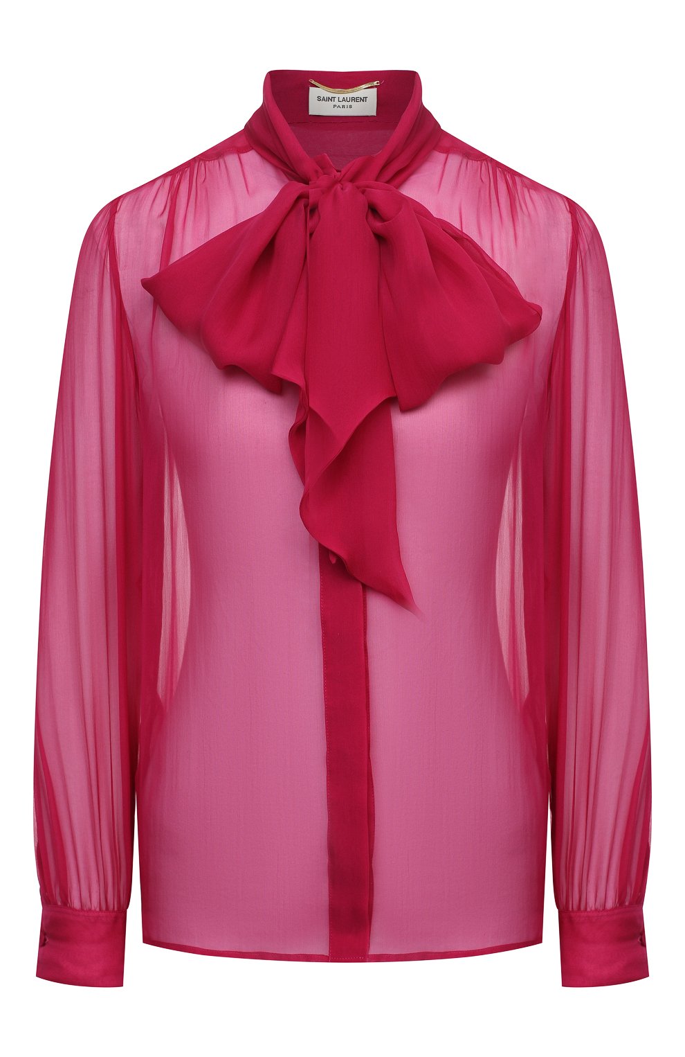 Шелковая блузка SAINT LAURENT, арт. 642371/Y065W, фото 1
