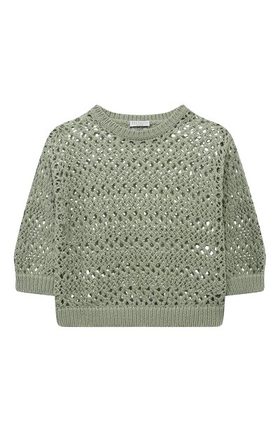Хлопковый пуловер BRUNELLO CUCINELLI, арт. BJ0M32310A