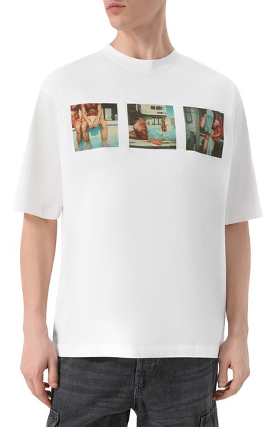 Хлопковая футболка DSQUARED2 белого цвета по цене 38700 руб., арт. S74GD1550/D20106, фото 3 Хлопковая футболка DSQUARED2, арт. S74GD1550/D20106, фото 3