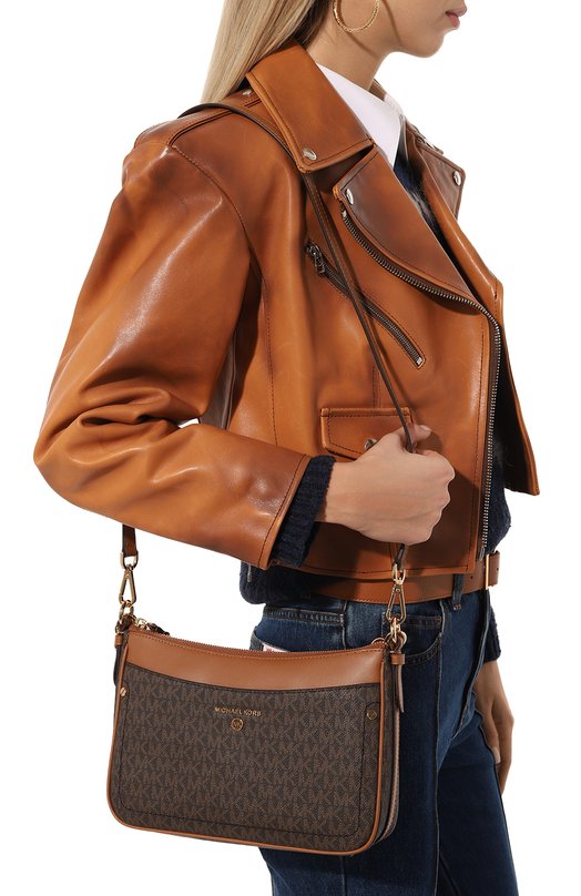 Сумка Jet Set medium MICHAEL Michael Kors 32S1GT9C8B Коричневый  32S1GT9C8B Фото 2