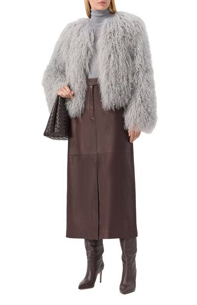 Женская шуба из овчины MVST, арт. M25.1PW.F006/M0NG0LIAN