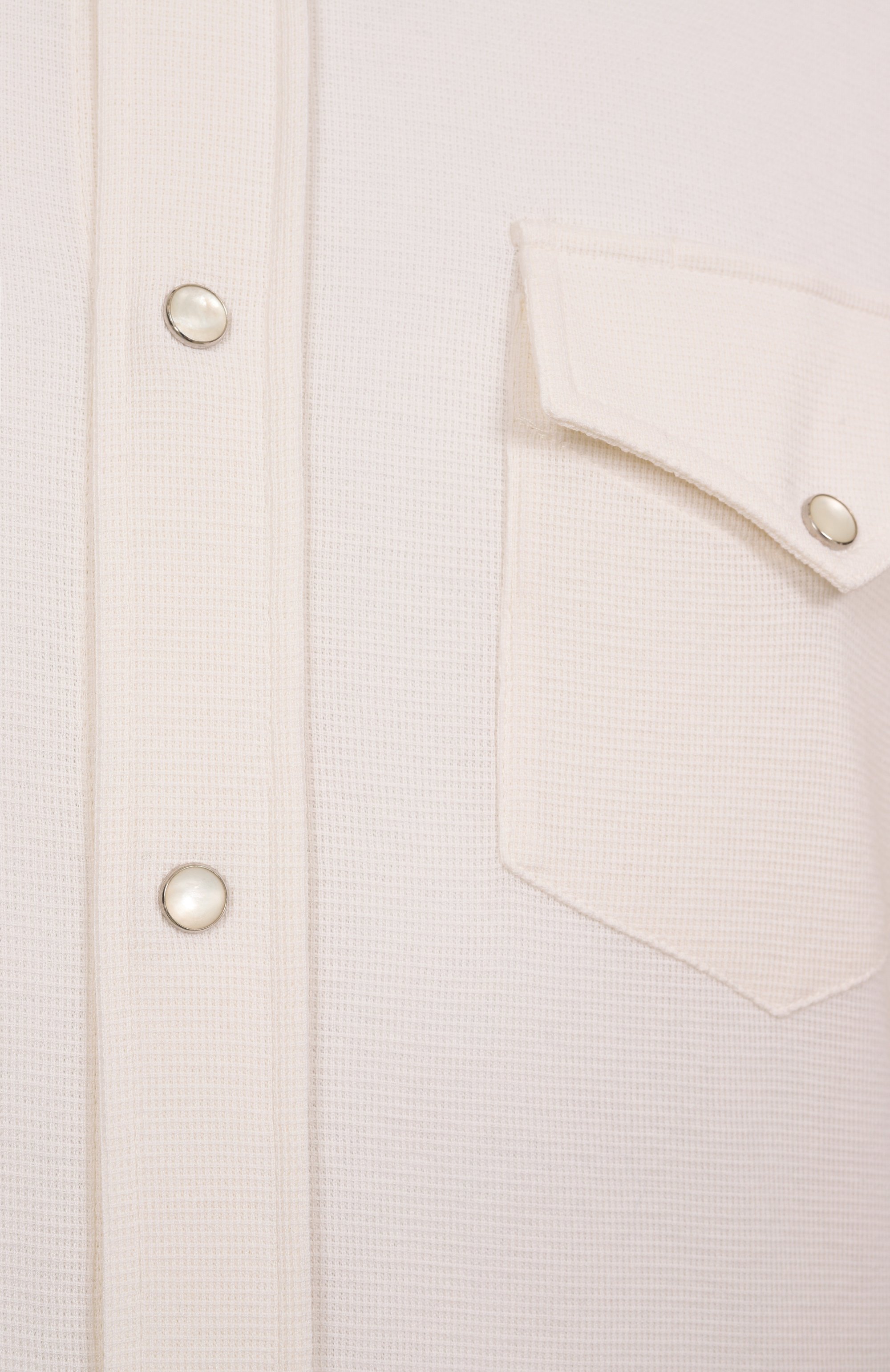 Рубашка из хлопка и шелка BRUNELLO CUCINELLI, арт. MW8666666, фото 6