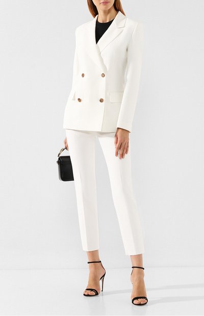 Двубортный жакет MSGM белого цвета по цене 35750 руб., арт. 2741MDG09 195600, фото 2 Двубортный жакет MSGM, арт. 2741MDG09 195600, фото 2