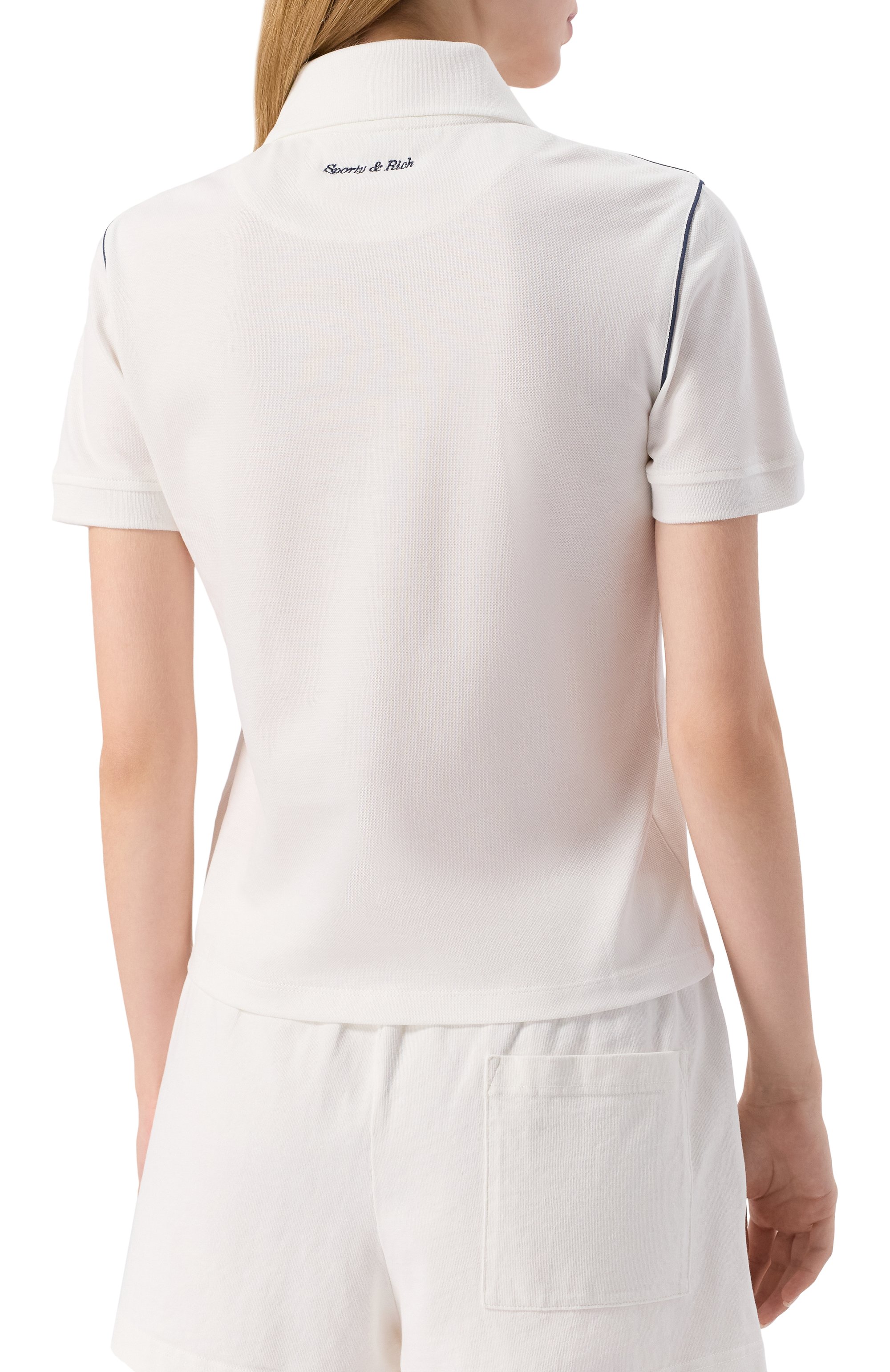 Хлопковое поло sporty & rich x hotel du cap-eden-roc SPORTY AND RICH, арт. T005760666WH50, фото 4