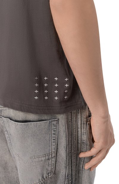 Хлопковая футболка KSUBI темно-серого цвета по цене 15950 руб., арт. MSP26TE011, фото 5 Хлопковая футболка KSUBI, арт. MSP26TE011, фото 5