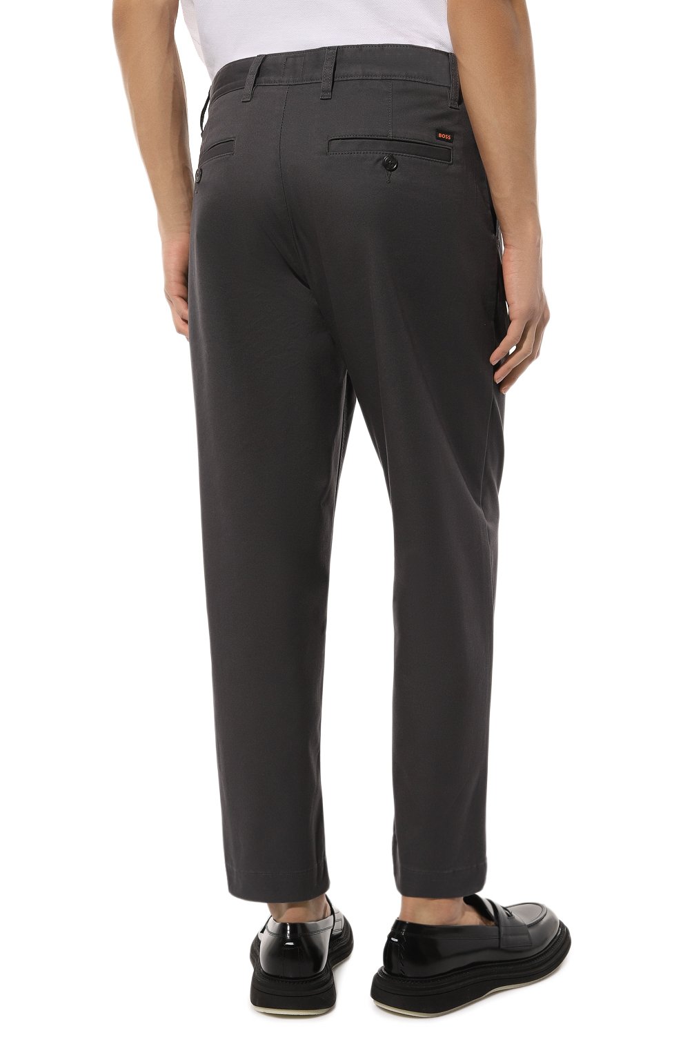 Хлопковые брюки BOSS ORANGE, арт. 50494344, фото 4