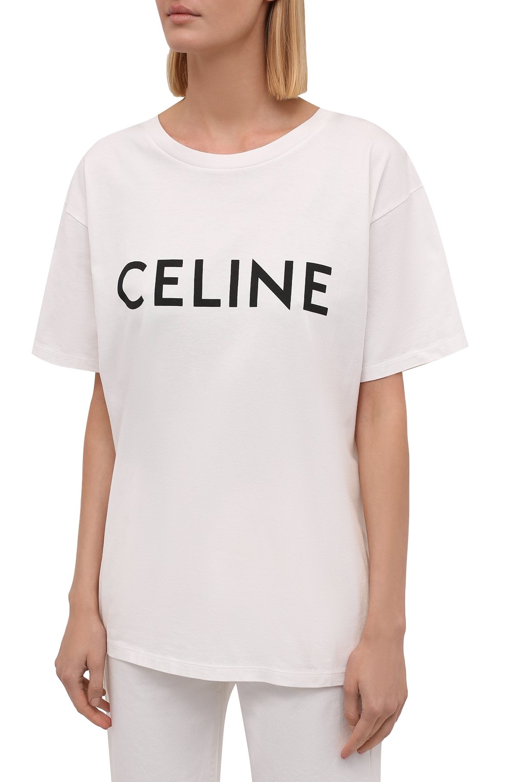 Хлопковая футболка CELINE, арт. 2X764501F, фото 3