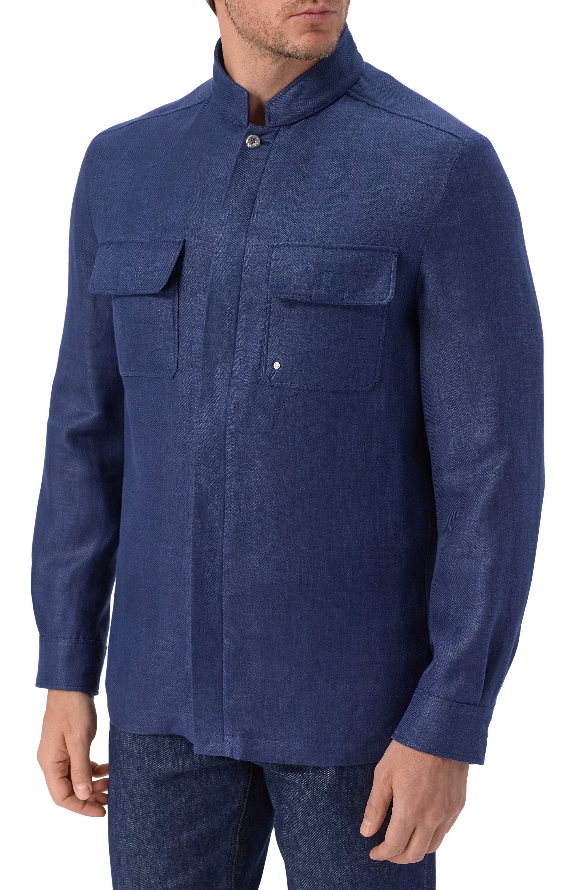 Куртка-рубашка изо льна и кашемира STEFANO RICCI, арт. MDJ6100050/C167HA, фото 3