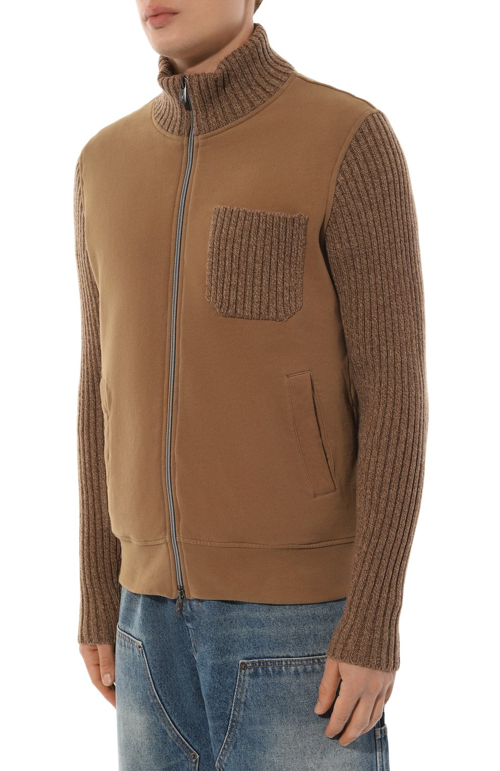 Комбинированный кардиган CAPOBIANCO, арт. 15M458.FI01., фото 3