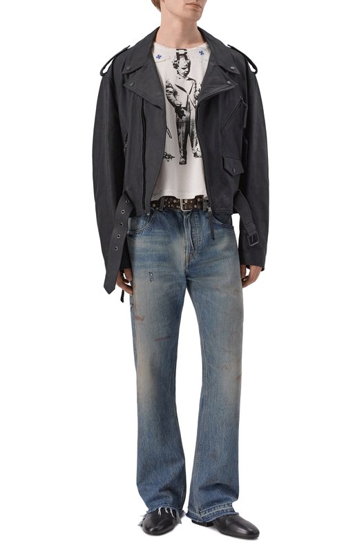 Хлопковая футболка Enfants Riches Deprimes 010-872/C0TT0N Кремовый  010-872/C0TT0N Фото 2