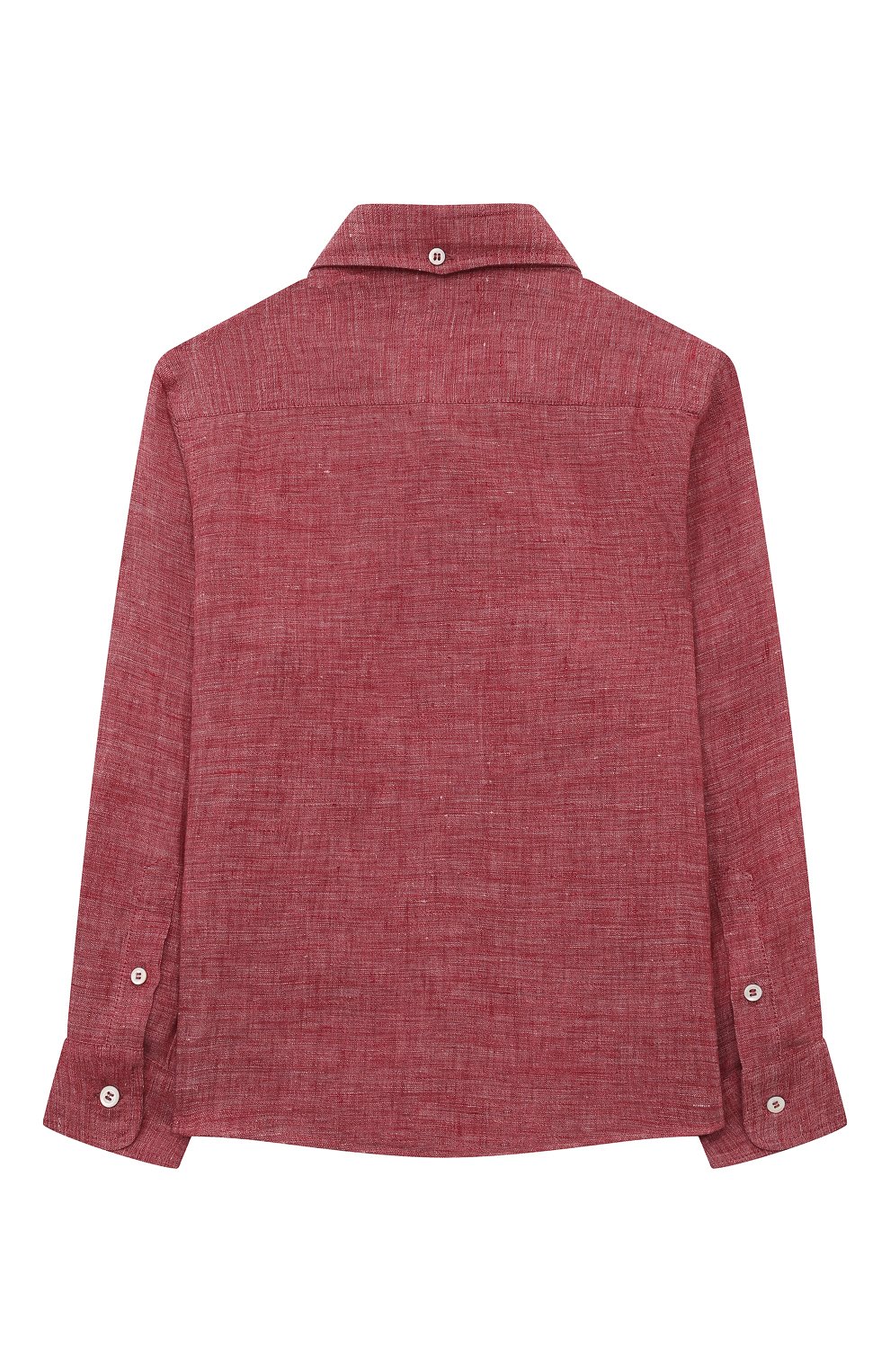 Льняная рубашка BRUNELLO CUCINELLI темно-розового цвета по цене 35150 руб., арт. BM633C305B, фото 2 Льняная рубашка BRUNELLO CUCINELLI, арт. BM633C305B, фото 2