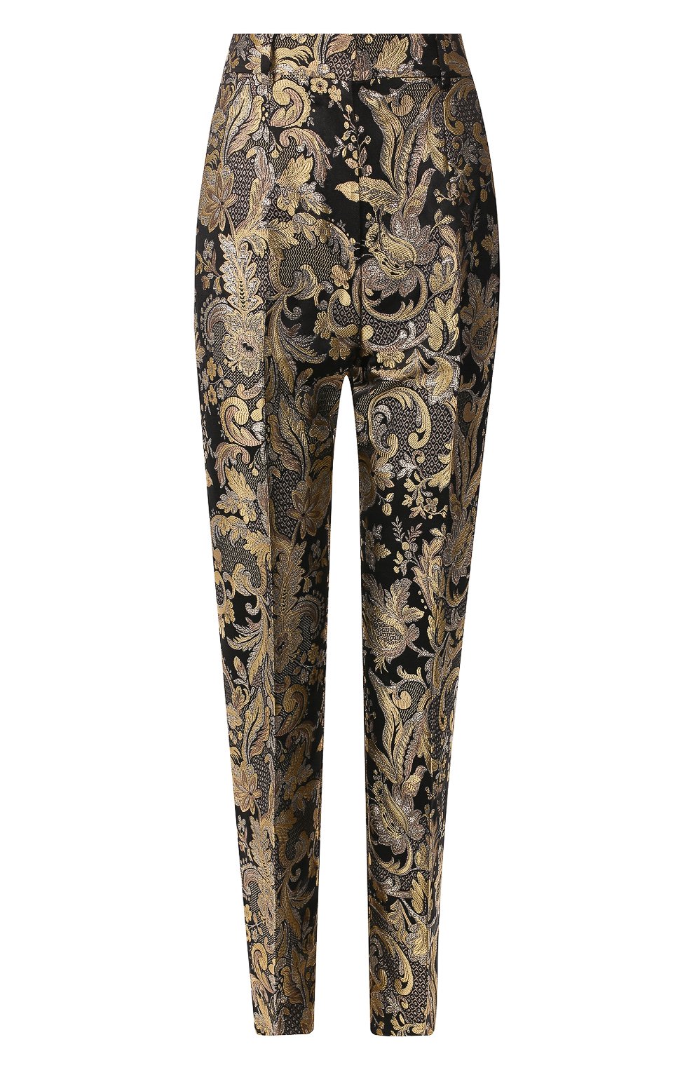 Брюки DOLCE & GABBANA золотого цвета по цене 99500 руб., арт. FTA93T/HJMF3, фото 1 Брюки DOLCE & GABBANA, арт. FTA93T/HJMF3, фото 1