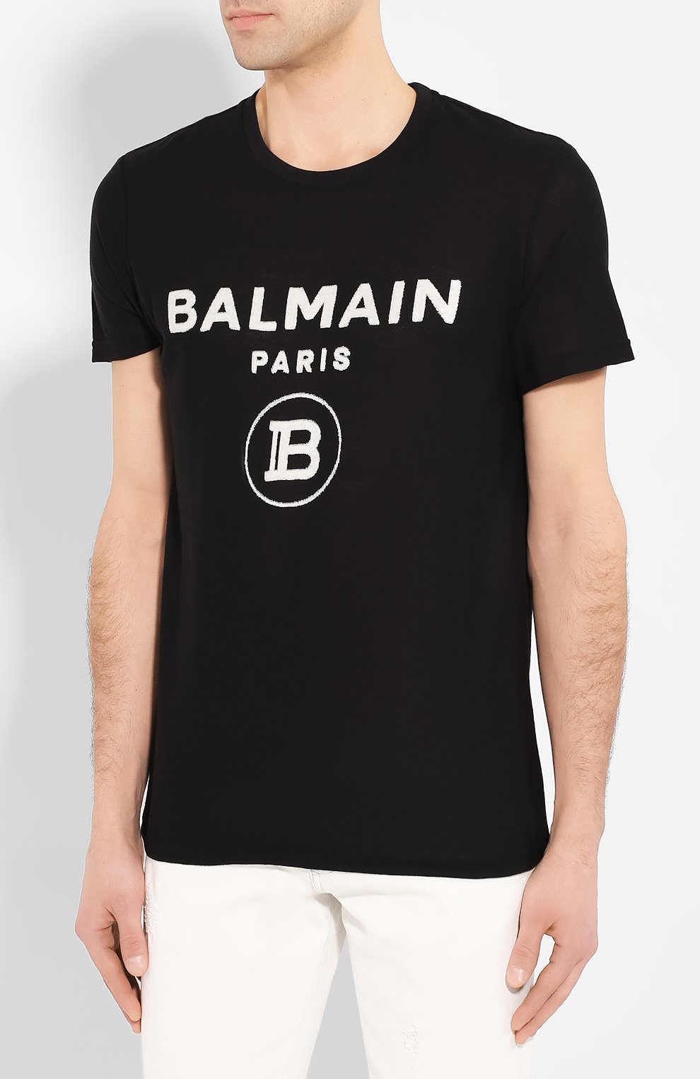 Хлопковая футболка BALMAIN, арт. TH11601/I203, фото 3