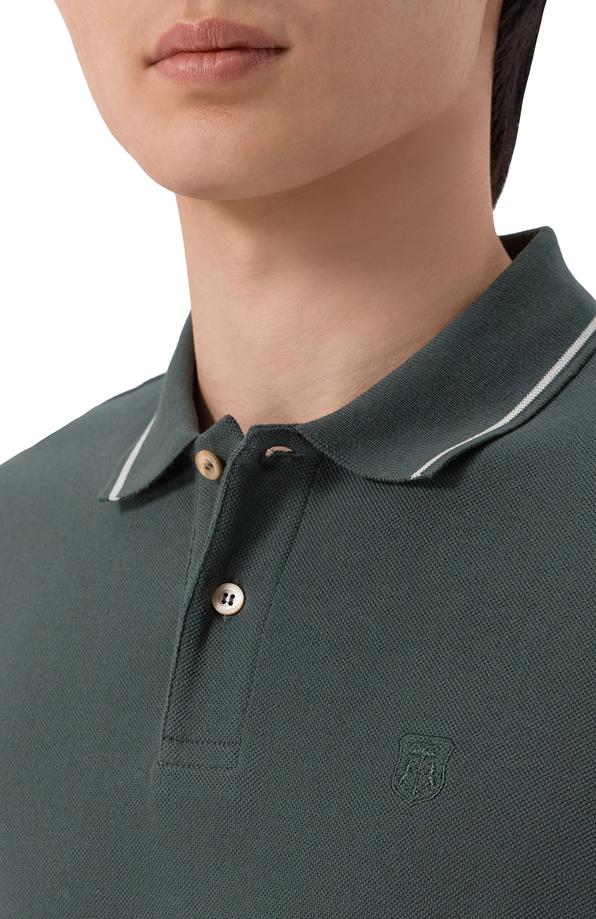 Хлопковое поло CORNELIANI, арт. 27G573/2725043, фото 5