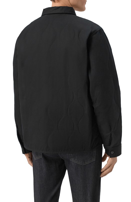 Хлопковая куртка HUGO Blue 50555399 Чёрный  50555399 Фото 4