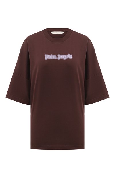 Хлопковая футболка PALM ANGELS, арт. PWAA023F24JER003, фото 1