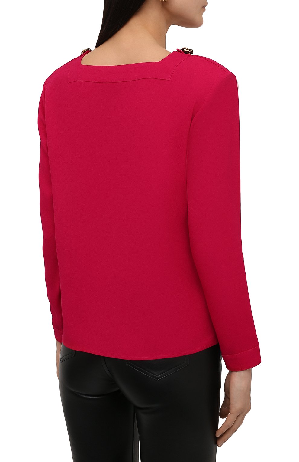 Блузка из вискозы SAINT LAURENT, арт. 679264/Y059W, фото 4