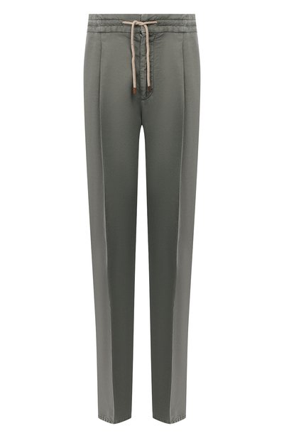 Брюки изо льна и хлопка BRUNELLO CUCINELLI, арт. M291LE1740, фото 1