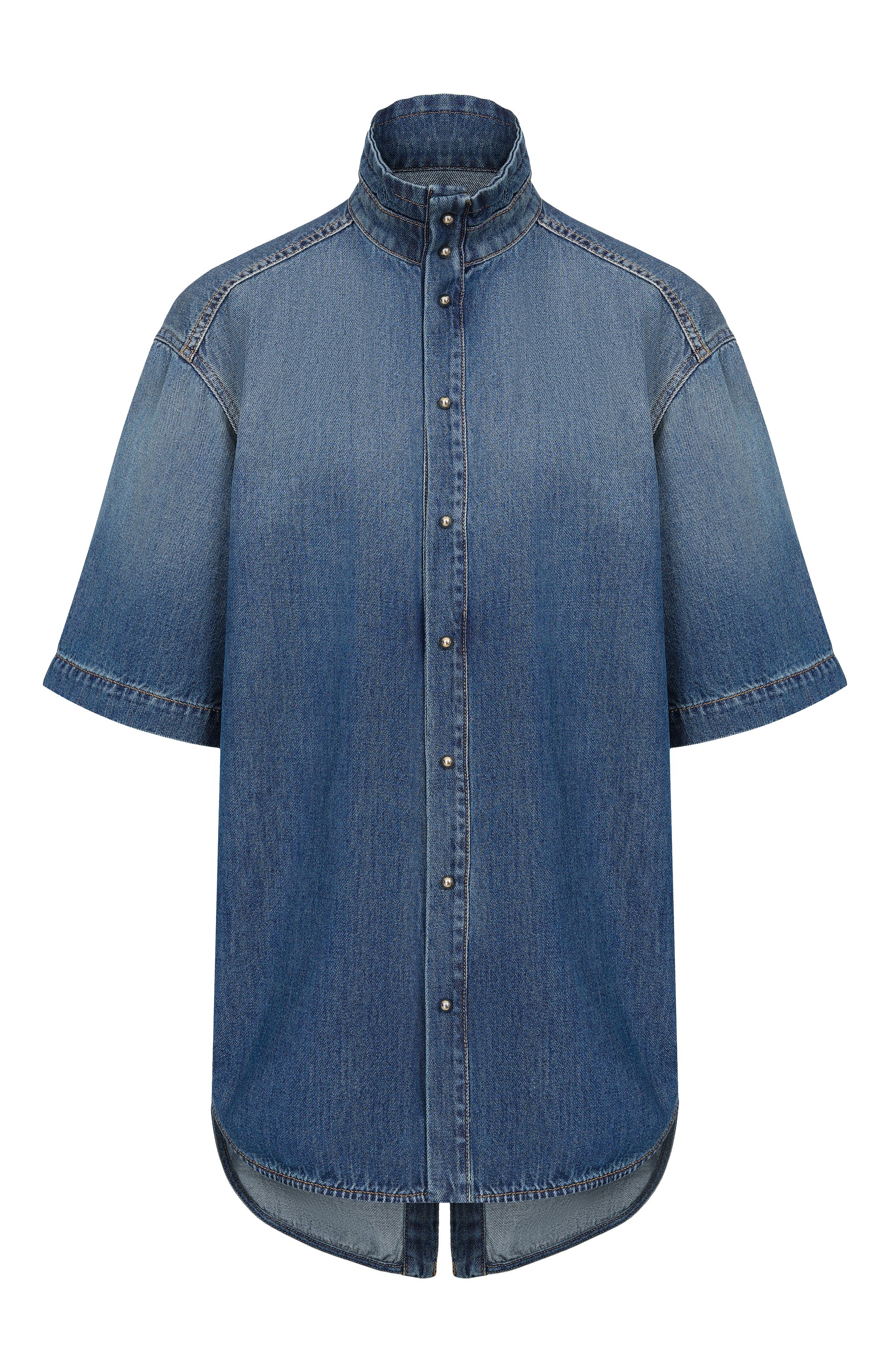 Джинсовая рубашка DARKPARK, арт. WSH37 TBL01W075/R0BERTA-TENCEL DENIM C0LLAR SHIRT, фото 1