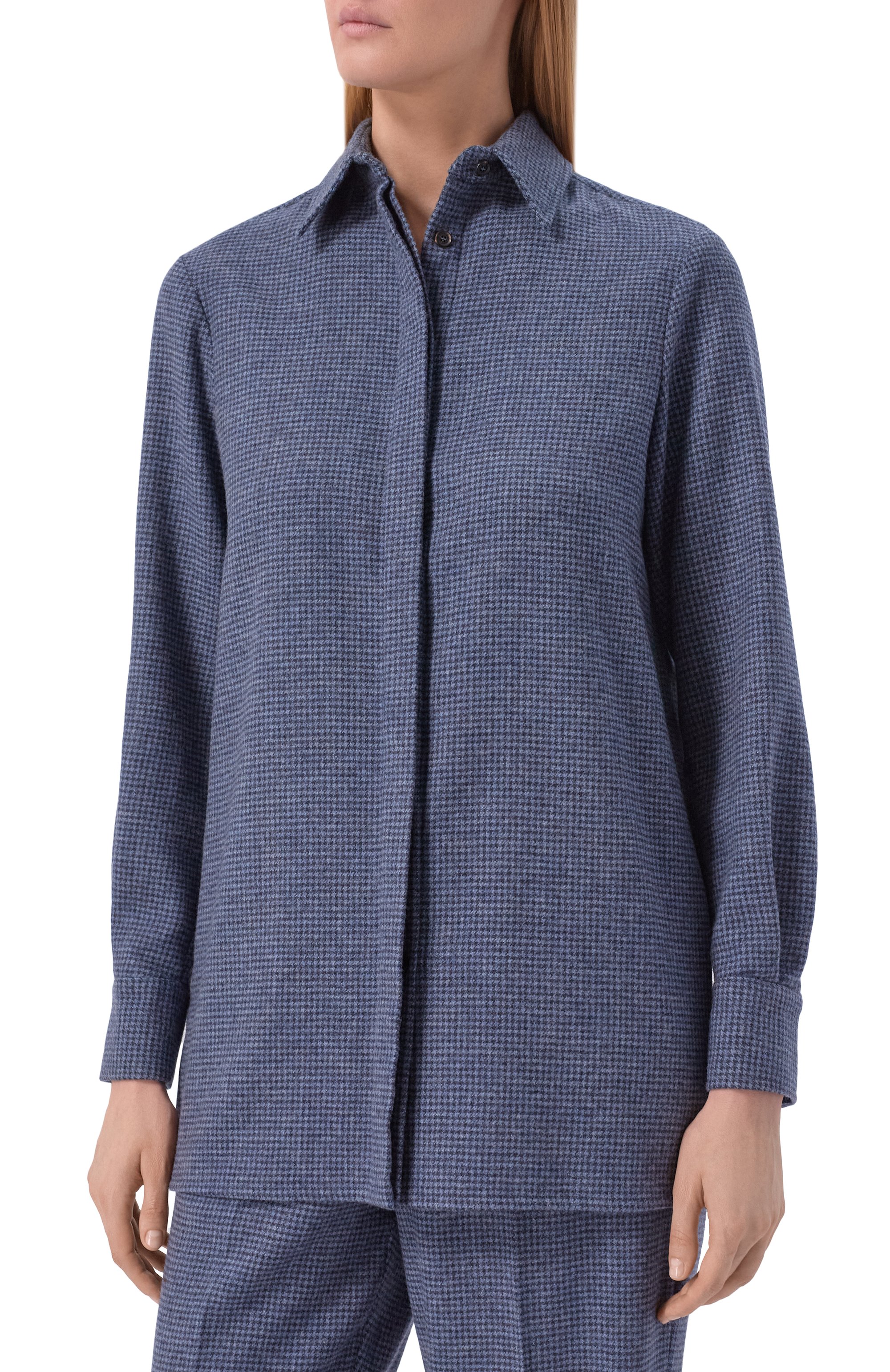 Рубашка из шерсти и кашемира KITON, арт. D55407K0546I, фото 3