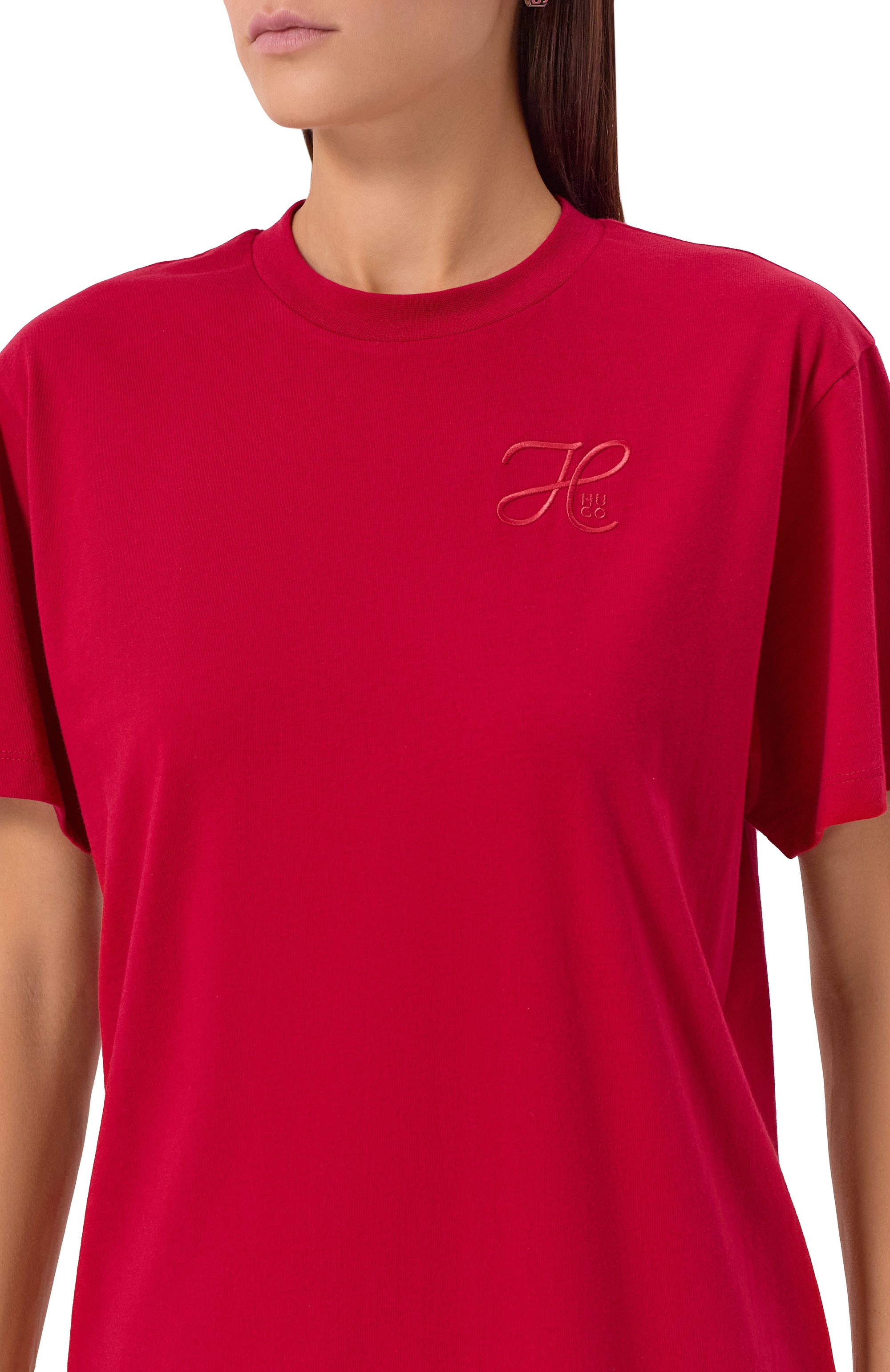 Хлопковая футболка HUGO, арт. 50550901, фото 5