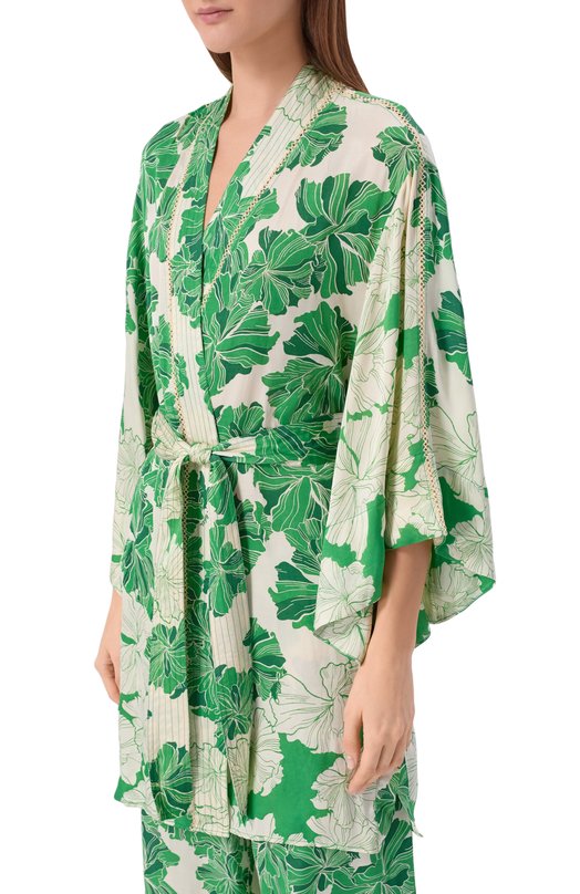 Блузка из вискозы Poupette St Barth W2LS26EVSFNN Зелёный  W2LS26EVSFNN Фото 3