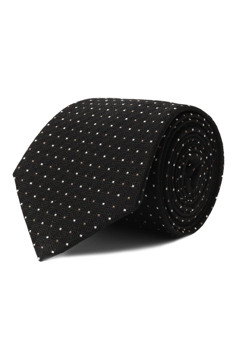 Шелковый галстук EMPORIO ARMANI черного цвета по цене 14500 руб., арт. 340275/4R646, фото 1 Шелковый галстук EMPORIO ARMANI, арт. 340275/4R646, фото 1