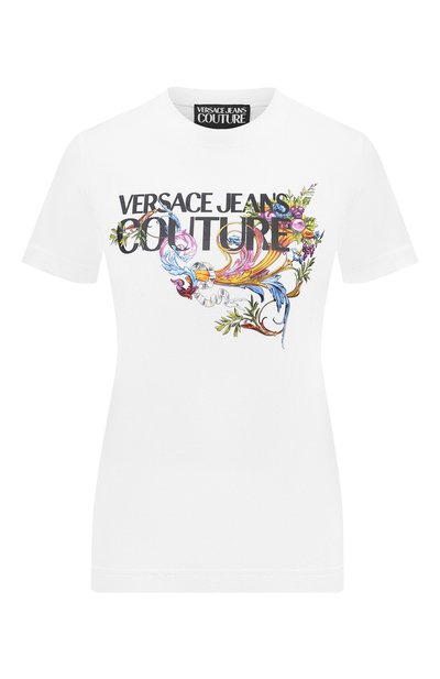 Хлопковая футболка VERSACE JEANS COUTURE, арт. B2HWA7KA-WDP613/30457, фото 1