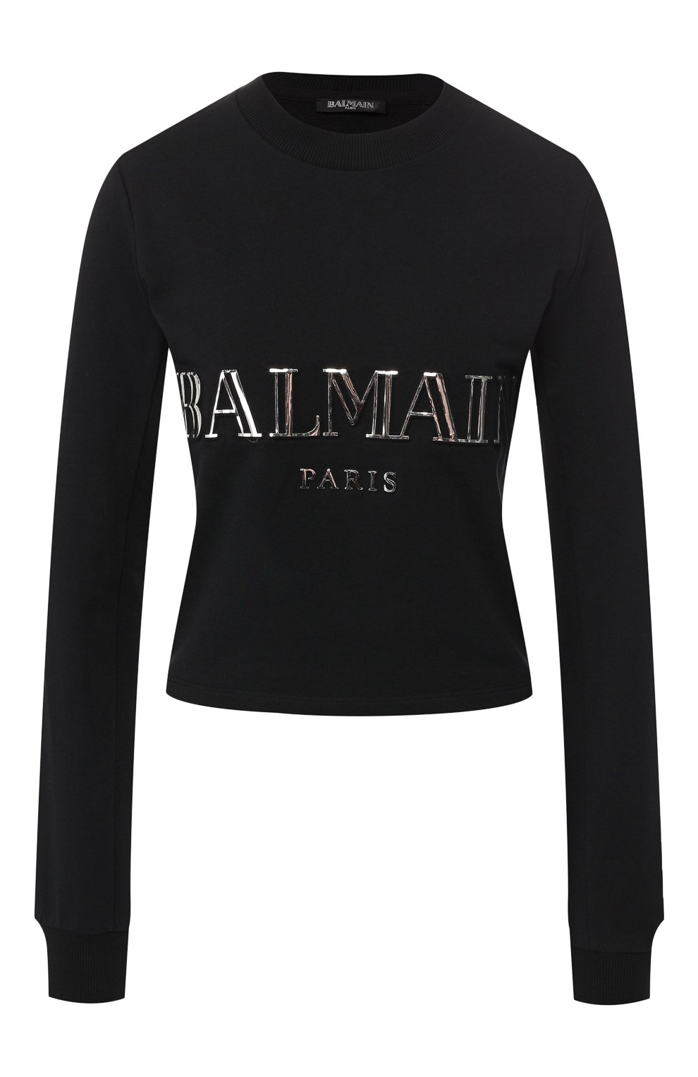 Хлопковый пуловер BALMAIN черного цвета по цене 54000 руб., арт. RF13710/M064, фото 1 Хлопковый пуловер BALMAIN, арт. RF13710/M064, фото 1