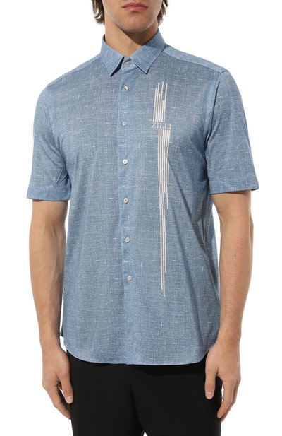 Хлопковая рубашка ZILLI, арт. MFZ-84030-G13710/0001, фото 3