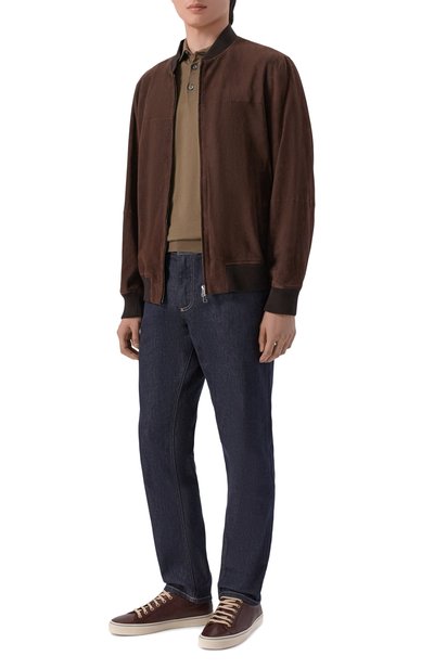 Мужская хлопковое поло KITON, арт. UMKXX35K356