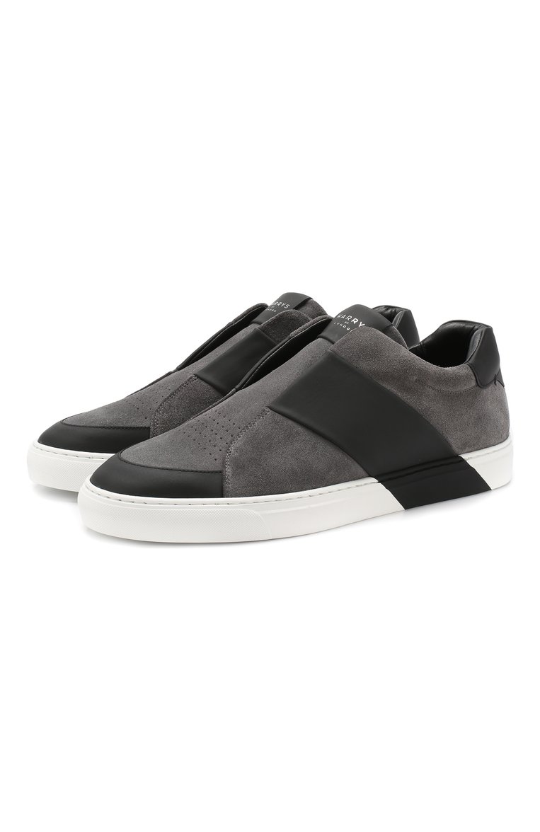 Мужские кожаные кеды bolt 2 HARRYS OF LONDON серого цвета, арт. B0LT 2 N0BLE SUEDE/TECH LEATHER | Фото 1 (Материал внутренний: Натуральная кожа; Подошва: Массивная; Материал утеплителя: Без утеплителя; Стили: Классический; Драгоценные камни: Проставлено; Материал сплава: Проставлено; Материал внешний: Натуральная кожа; Кросс-КТ: Низкие; Автоматизация Diginetica: Не назначено)
