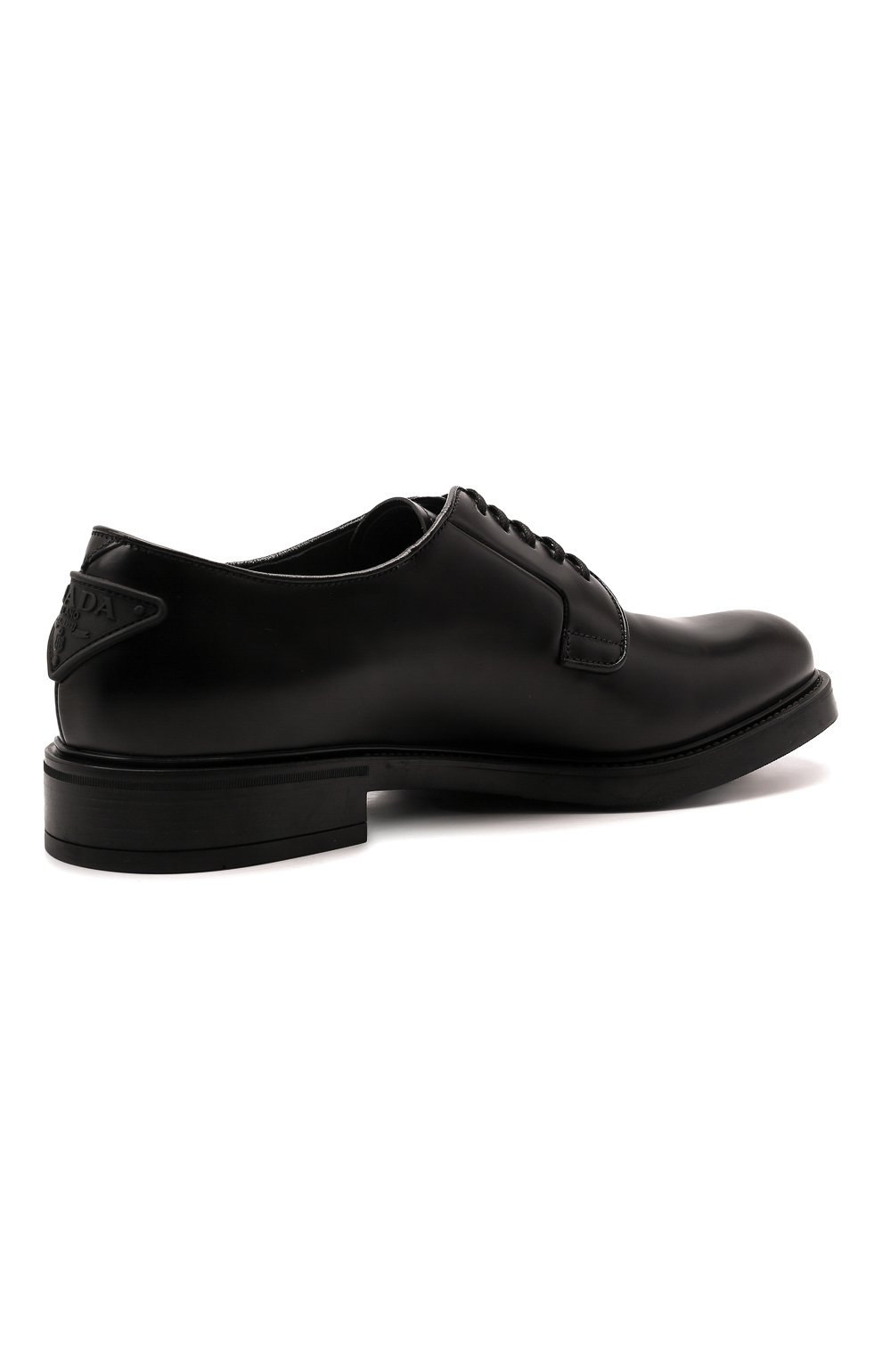 Кожаные дерби PRADA черного цвета по цене 92000 руб., арт. 2EG394-B4L-F0002-G000, фото 5 Кожаные дерби PRADA, арт. 2EG394-B4L-F0002-G000, фото 5