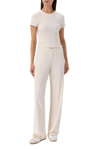 Женские хлопковые брюки SPORTY AND RICH, арт. PA06974326WH37