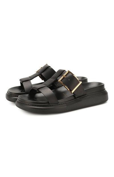 Кожаные шлепанцы ALEXANDER MCQUEEN, арт. 621830/WHXZB, фото 1