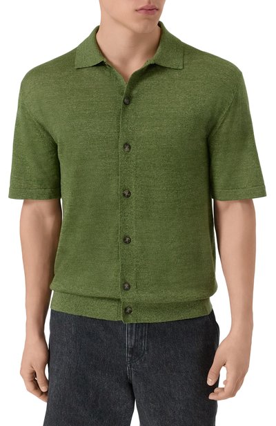 Рубашка из шерсти и льна 12 STOREEZ, арт. 131409, фото 3