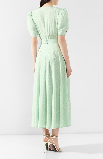 Платье в горох ULYANA SERGEENKO зеленого цвета по цене 120000 руб., арт. ABM024SS18P(1737т18 ), фото 4 Платье в горох ULYANA SERGEENKO, арт. ABM024SS18P(1737т18 ), фото 4