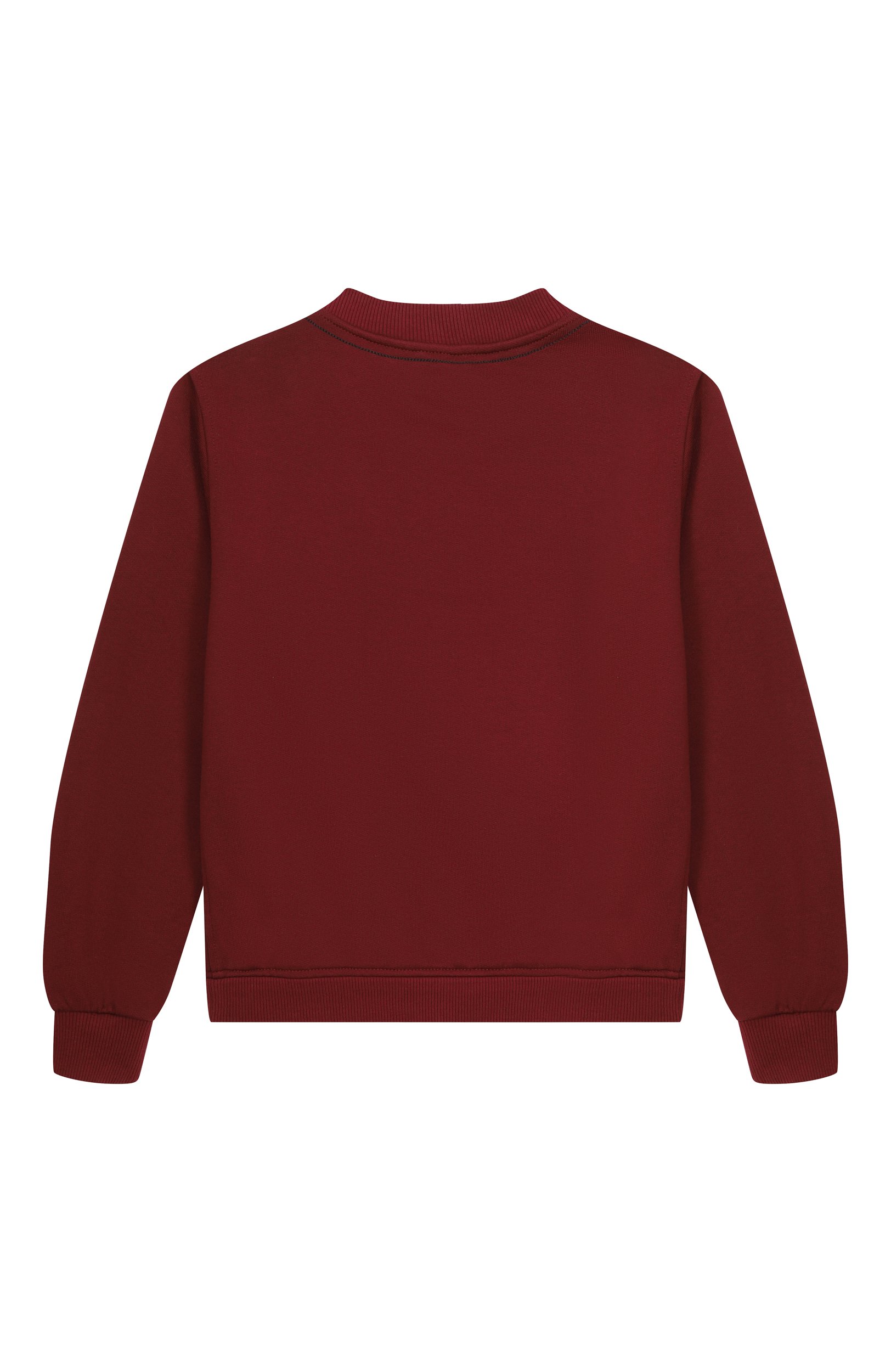 Хлопковый свитшот DOLCE & GABBANA бордового цвета по цене 35700 руб., арт. L4JWKD/G7QK0, фото 2 Хлопковый свитшот DOLCE & GABBANA, арт. L4JWKD/G7QK0, фото 2