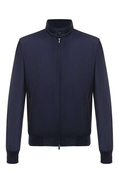 Мужской бомбер из шерсти и шелка ANDREA CAMPAGNA, арт. BARNEYS/542.201