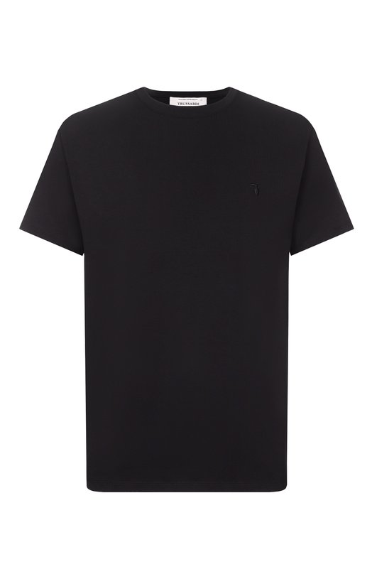 Хлопковая футболка Trussardi G0228000123N Чёрный G0228000123N