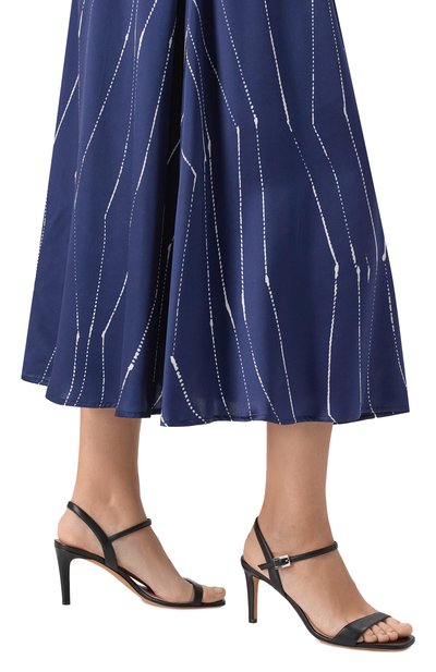 Женские кожаные босоножки KITON, арт. D61838BK0524F10