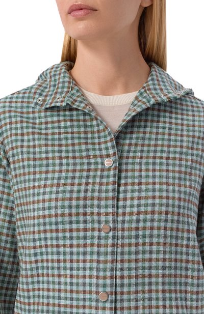 Рубашка из шерсти и шелка KITON, арт. D54435K0628G, фото 5