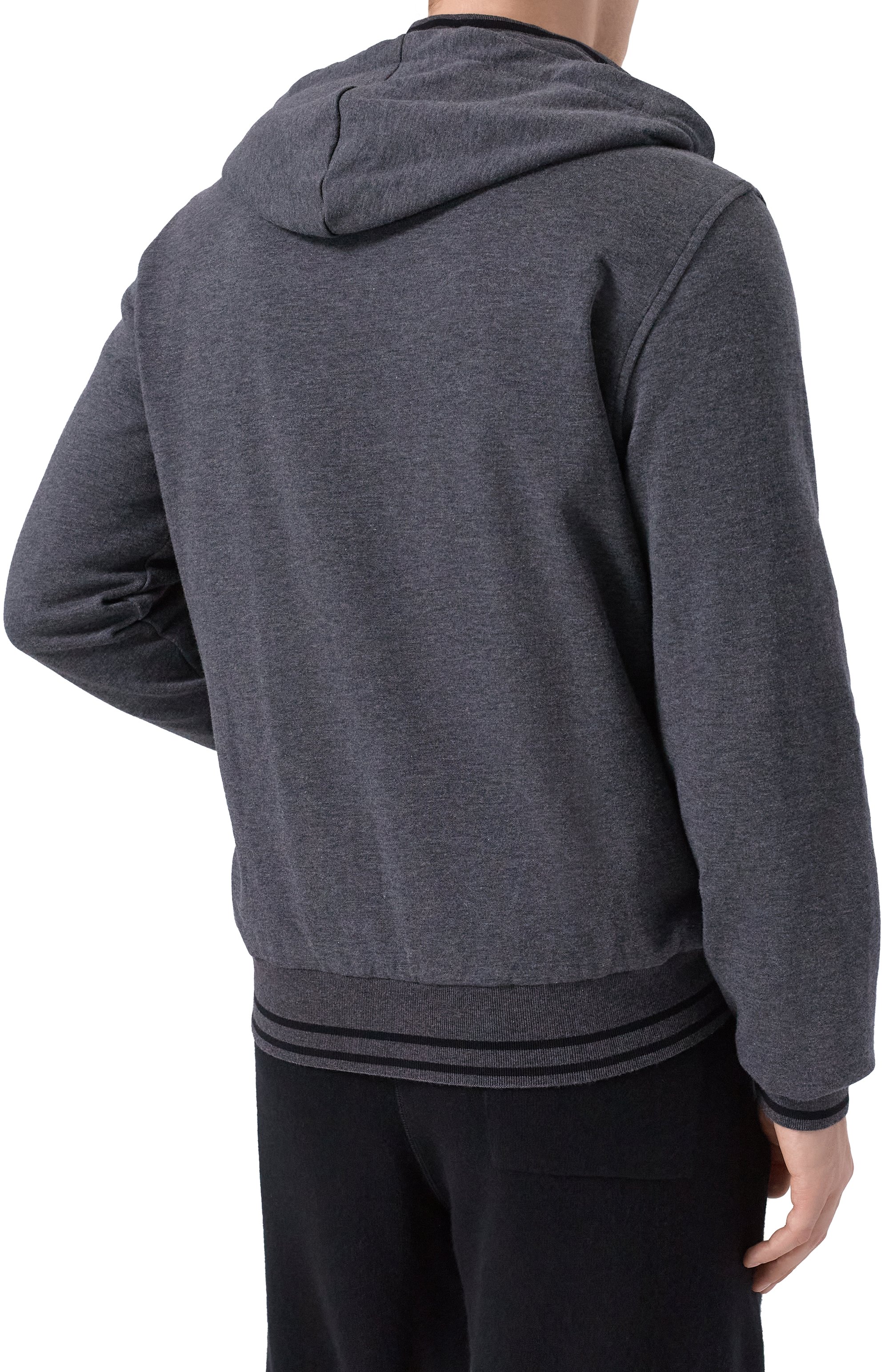 Толстовка из хлопка и кашемира CAPOBIANCO, арт. 19M405.LB00., фото 4