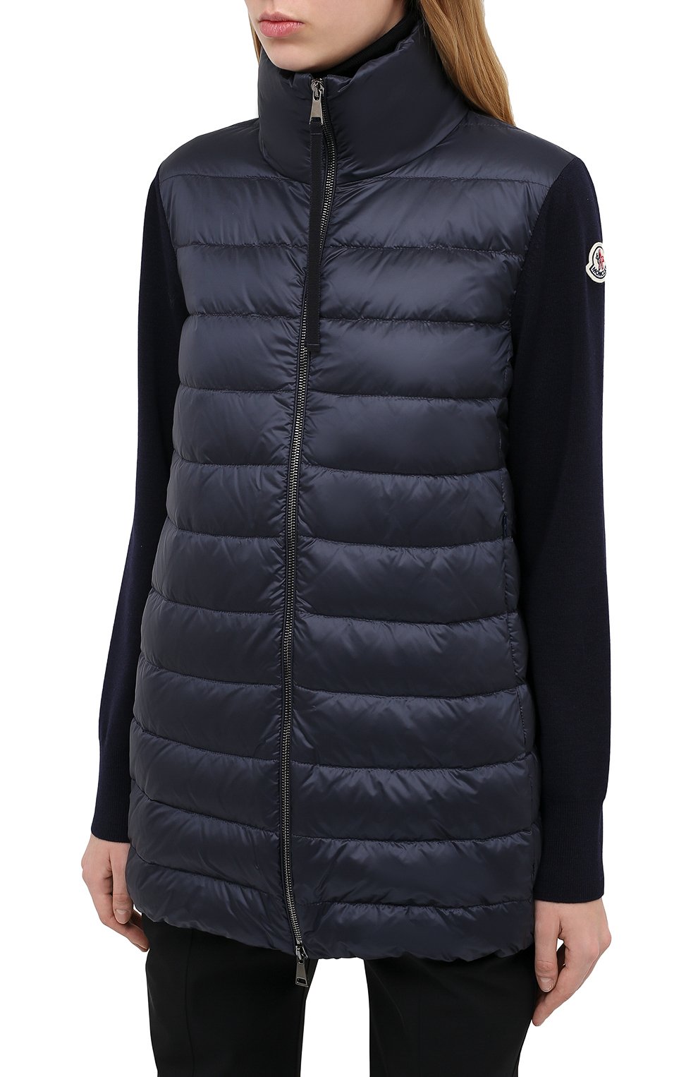Пуховая куртка MONCLER темно-синего цвета по цене 82100 руб., арт. F2-093-9B512-00-A9018, фото 3 Пуховая куртка MONCLER, арт. F2-093-9B512-00-A9018, фото 3