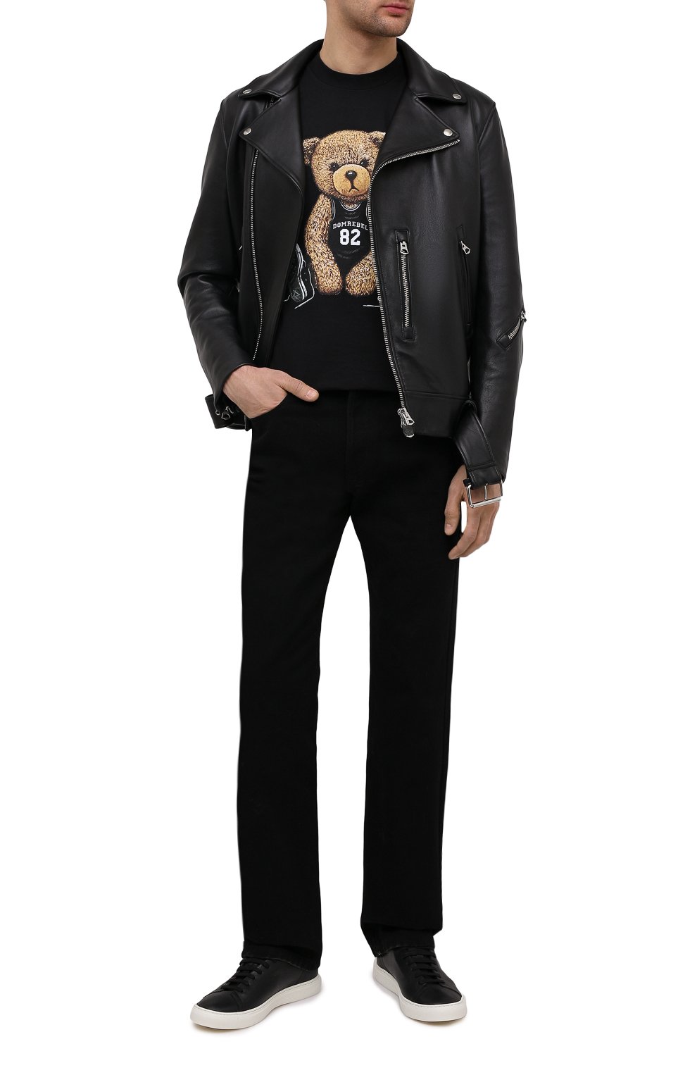 Кожаные кеды OFFICINE CREATIVE черного цвета по цене 41500 руб., арт. LEGGERA/014/DEER, фото 2 Кожаные кеды OFFICINE CREATIVE, арт. LEGGERA/014/DEER, фото 2