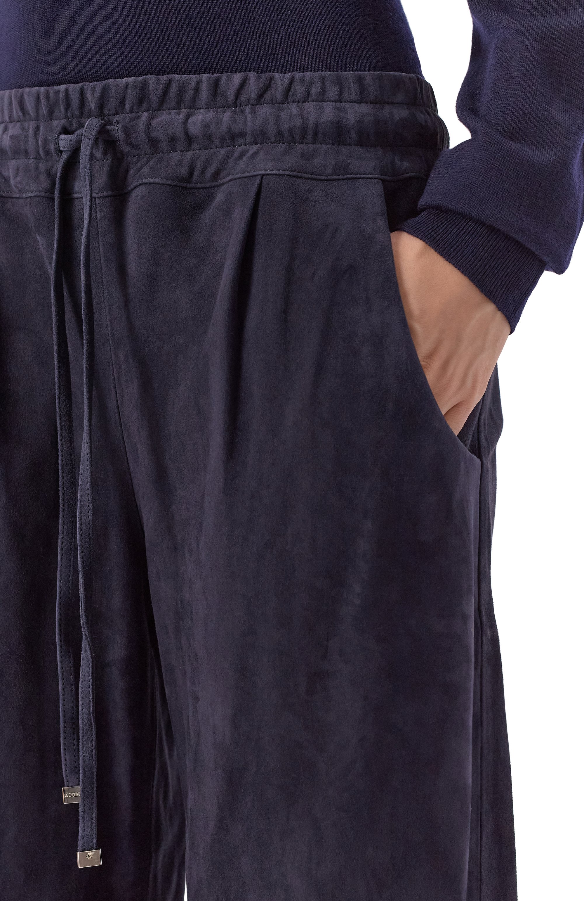 Замшевые брюки KITON, арт. D59172K0918, фото 5