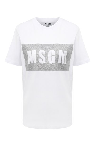 Женская хлопковая футболка MSGM, арт. 3441MDM520G 237002
