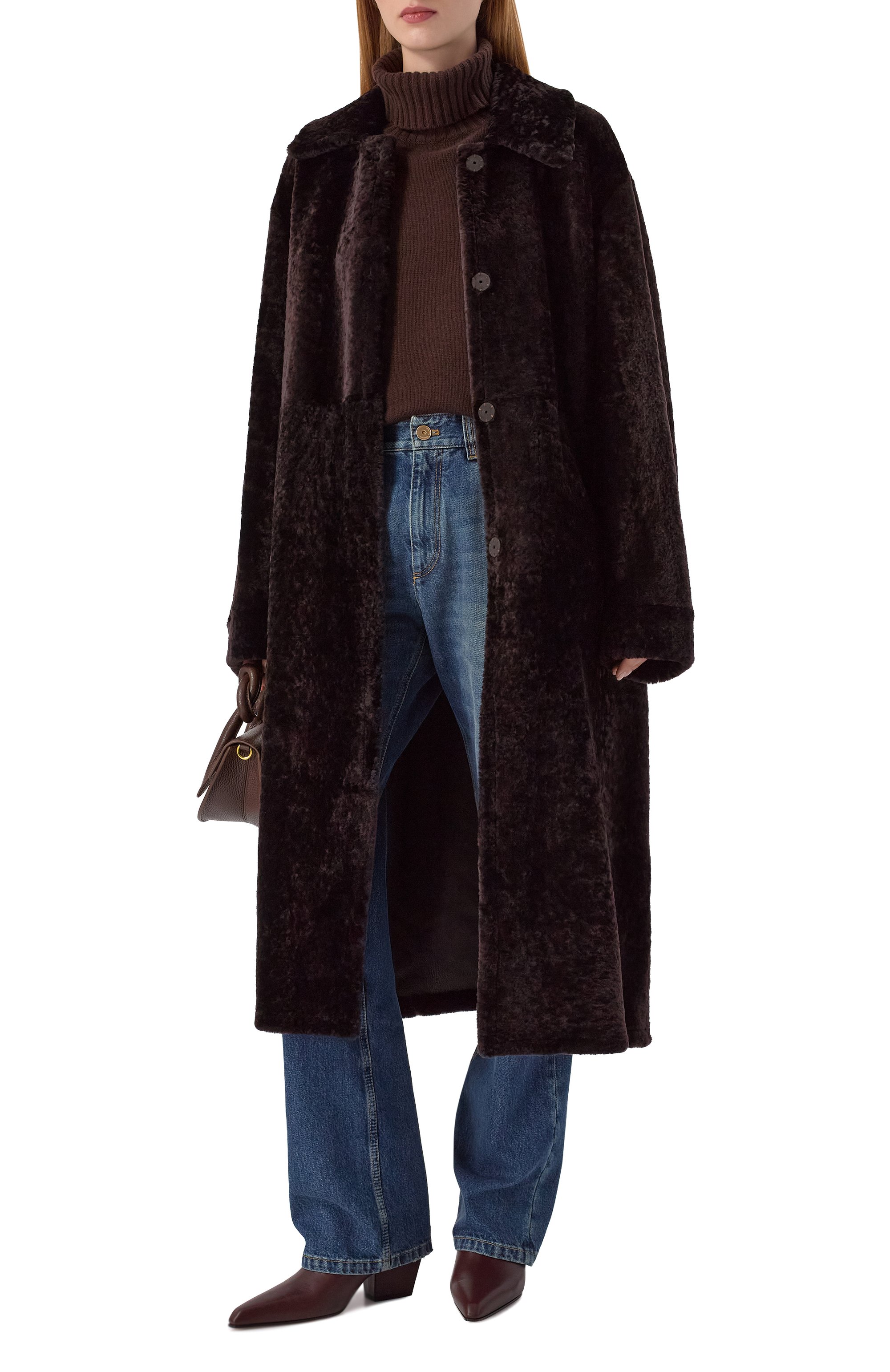 Двусторонняя дубленка из овчины MANZONI24, арт. 25M1115-S23N/48-50, фото 2